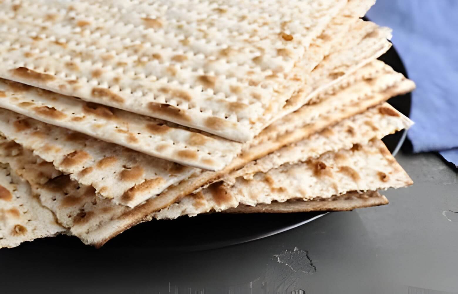 Matzah crackers, a common Passover food